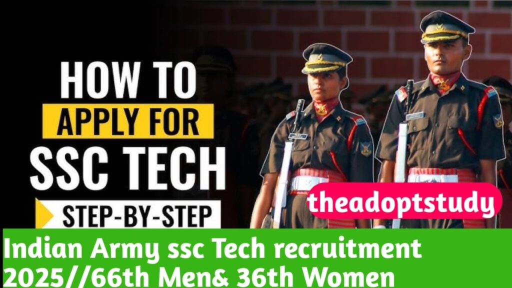 andian army ssc tech 2025 apply